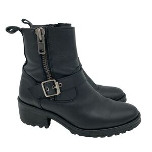 Steve Madden Garland Leather Moto Boots